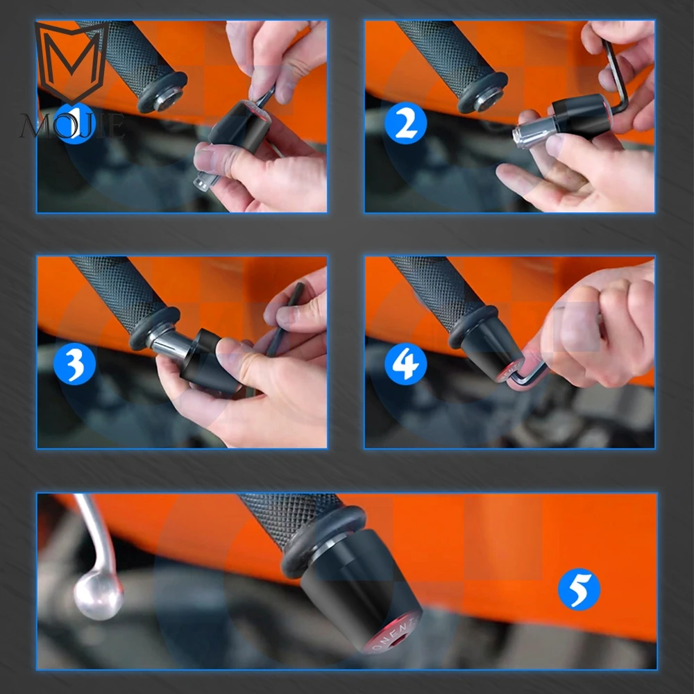 7/8&quot 22mm Motorcycle Handlebar Grips End Handle Bar Cap Plug For YAMAHA YBR 125 YBR125 2002-2014 2013 2012 2011 2010 2009 |