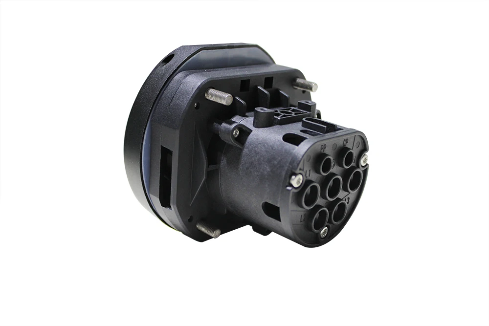 

DUOSIDA 3 Phase 32A Outlet IEC 62196 Type2 Female EV Charging Socket Screw for EV Car Charger Station Side