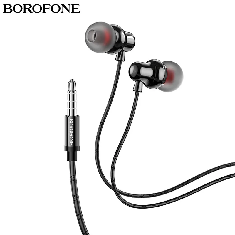 

BOROFONE Wired Universal 3.5mm Earphone In-Ear Wired Control Speaker Music Wired Headsets With Mic For Xiaomi Huawei