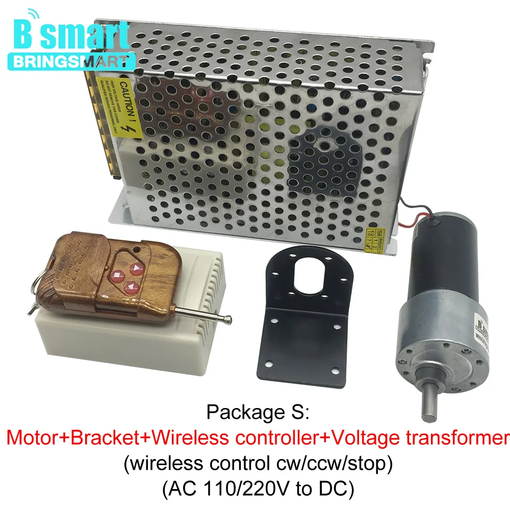 Bringsmart DC мотор редуктор 12В с высоким крутящим моментом Мини Мотор постоянным