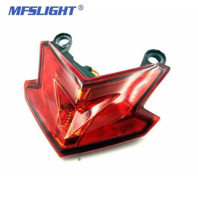 Smoke Motorcycle LED Tail Light lights Red Stop Rear Lamp Turn Signals For Kawasaki Z800 ZX-6R Z125 2013 2014 2015 |