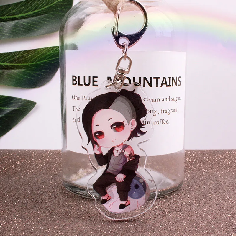 

New Style Anime Tokyo Ghoul Keychain Exquisite DecorationKey Chain Acrylic Bag Pendant Accessories Cartoon Keyring Gift