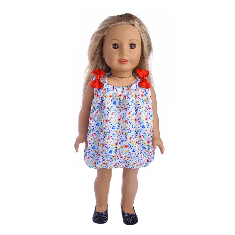 

Doll Fashion Bow Princess Skirt Clothes Accessories For 18 Inch American&43 Cm Born Baby Our Generation Birthday Girl's Toy Gift