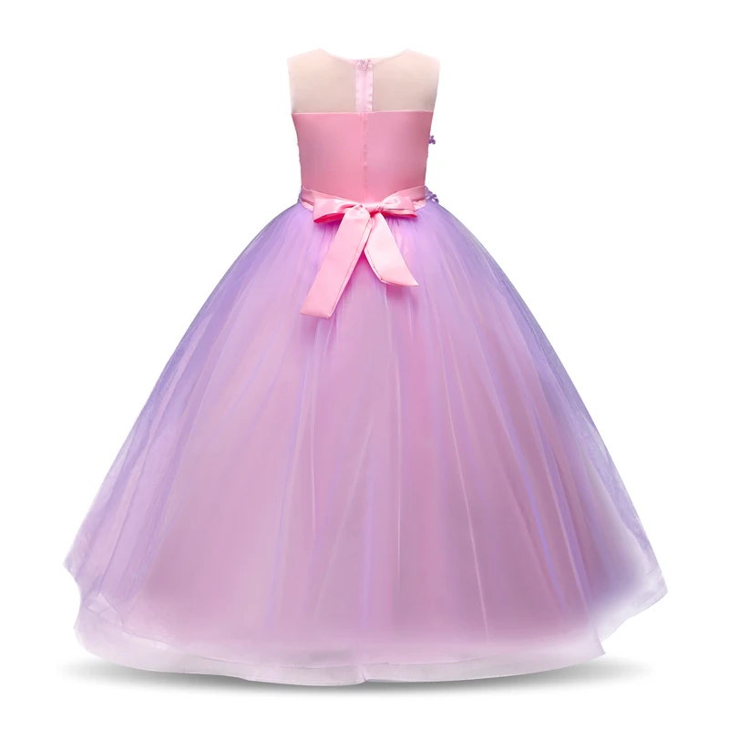 2019 кружевное вечернее платье для девочек детские платья Детский костюм