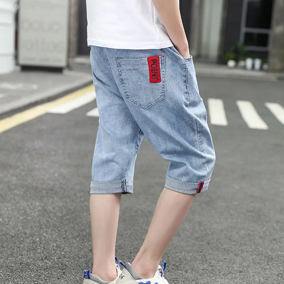 Летние джинсовые шорты для мальчиков 4-13 лет синие 2020 | Мать и ребенок