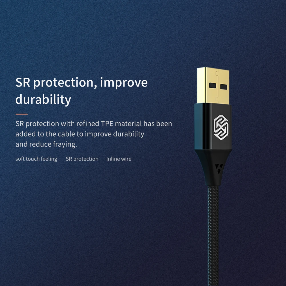NILLKIN нейлон type-C USB кабель type C 5A/40 Вт Быстрая зарядка для huawei для samsung S10 Plus S10e S9 для Xiaomi mi 9 mi 9