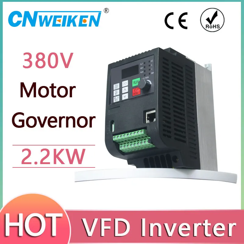 

2.2KW 3KW 4KW 5.5KW 7.5KW Variable Frequency Driver VFD Inverter 3HP 380V for CNC router Spindle motor speed control