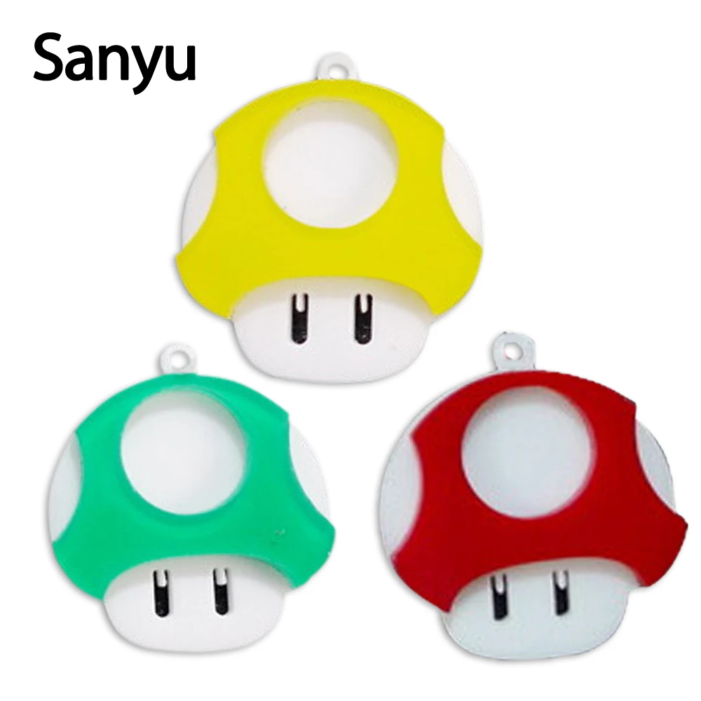 Крупные акриловые серьги подвески в форме грибов для женщин висячие украшения