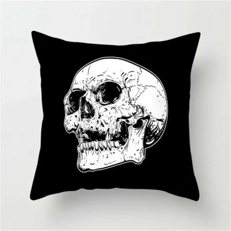 Черный домашний белый декоративный чехол из полиэстера в скандинавском стиле