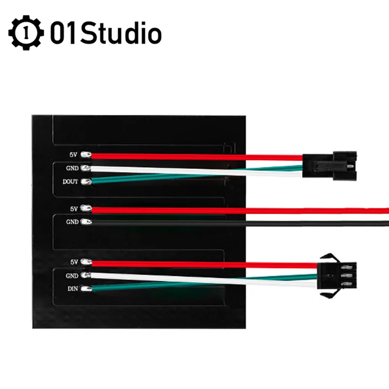 01Studio RGB Pixel Screen Neopixel WS2812B Python MicroBit MicroPython Accessory |