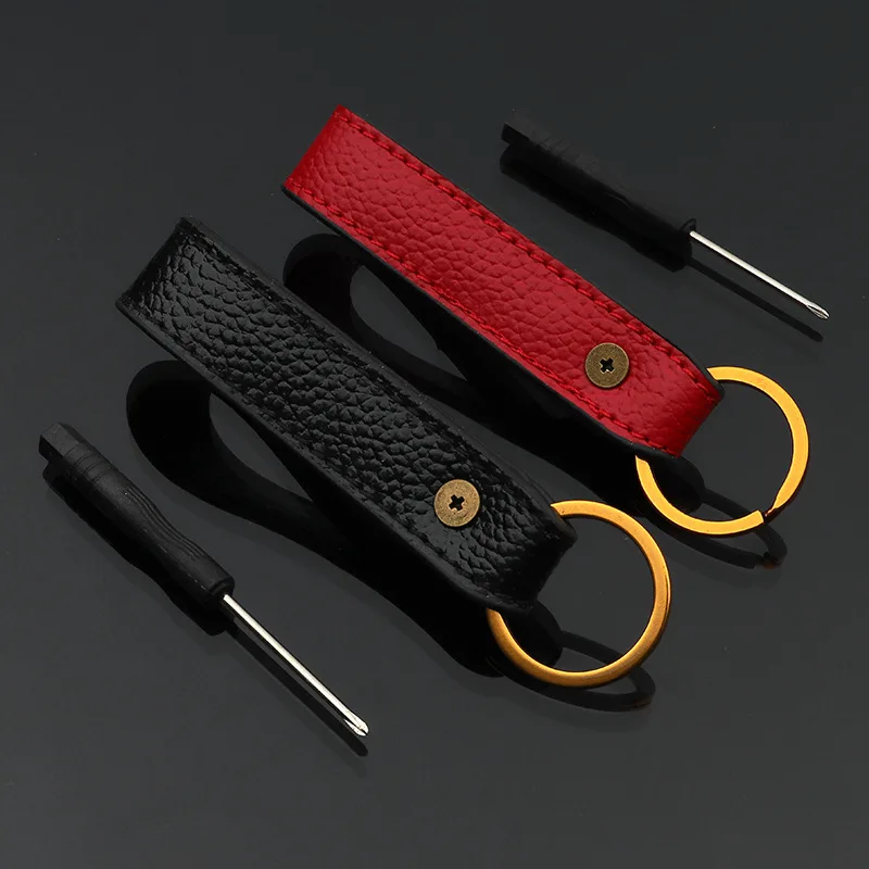 Металлическое кольцо для ключей со знаком зодиака головой тигра кожаный брелок