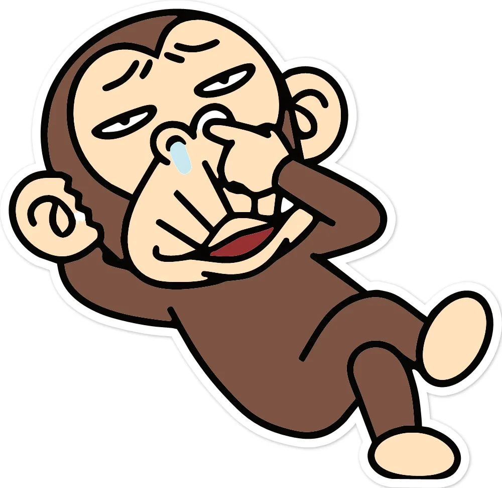 

Monkey Car Stickers Decor Motorcycle Decals Funny Decorative Accessories Creative Sunscreen Waterproof PVC,15cm*15cm