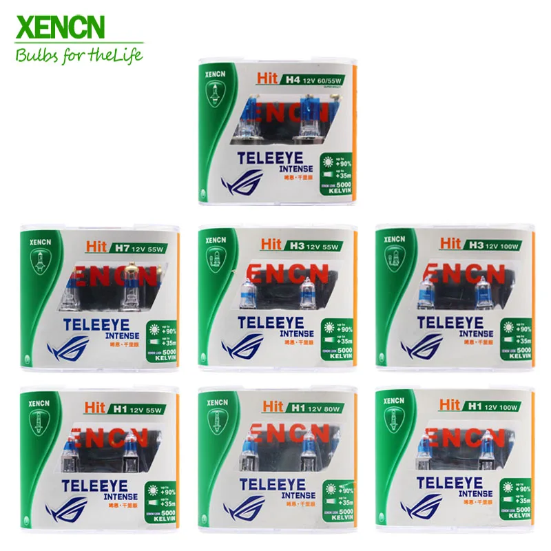 XENCN Teleeye интенсивная белая автомобильная лампа галогенная фара Замена апгрейд H1 H3