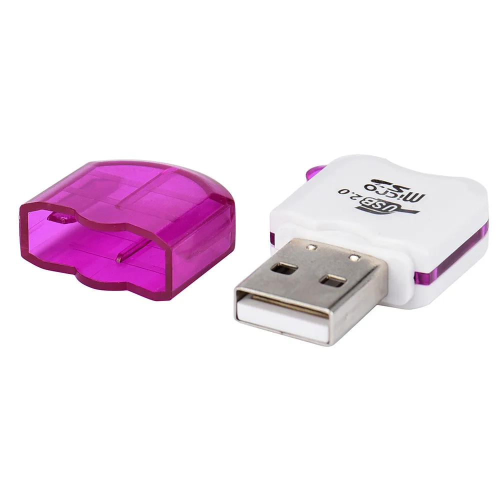Binmer Mini Card Reader Micro SD TF T-Flash адаптер для карт памяти высокоскоростной USB зеленый
