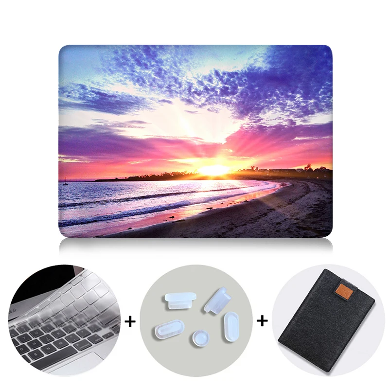 MB11 Чехол MTT для Macbook Pro retina 13 15 с сенсорной панелью, Жесткий Чехол для mac book Air 11, новинка 13,3, 12 дюймов, чехол для ноутбука с пейзажным принтом - Цвет: MB11
