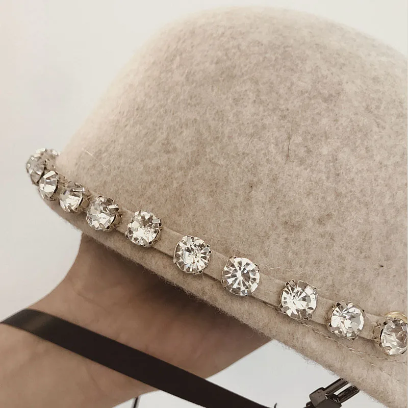 Модная женская мягкая Шерстяная кепка модная Регулируемая зимняя шапка со