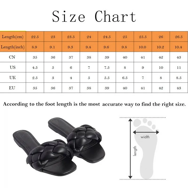 

Summer Flat with Twist Fashion Slippers Comfort Outside Beach Shoes Ladies Slides Women Summer Sandals Plus Size 37-41