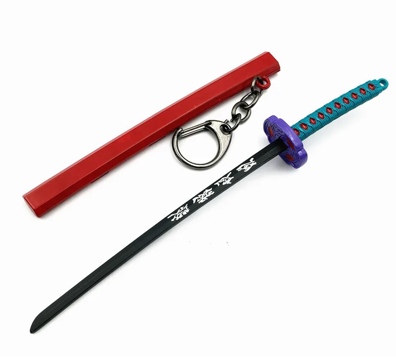 

Anime Demon Slayer Kimetsu no Yaiba Keychain Cosplay Props Weapon Model Japan Anime Gifts Accessories 15CM Dropshipping