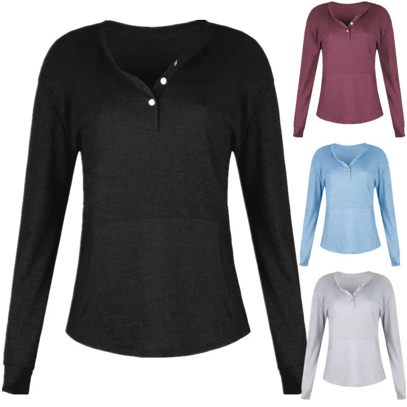 

Женская Повседневная футболка оверсайз, женские трикотажные футболки, модная черная футболка с длинным рукавом, свободные хлопковые топы н...