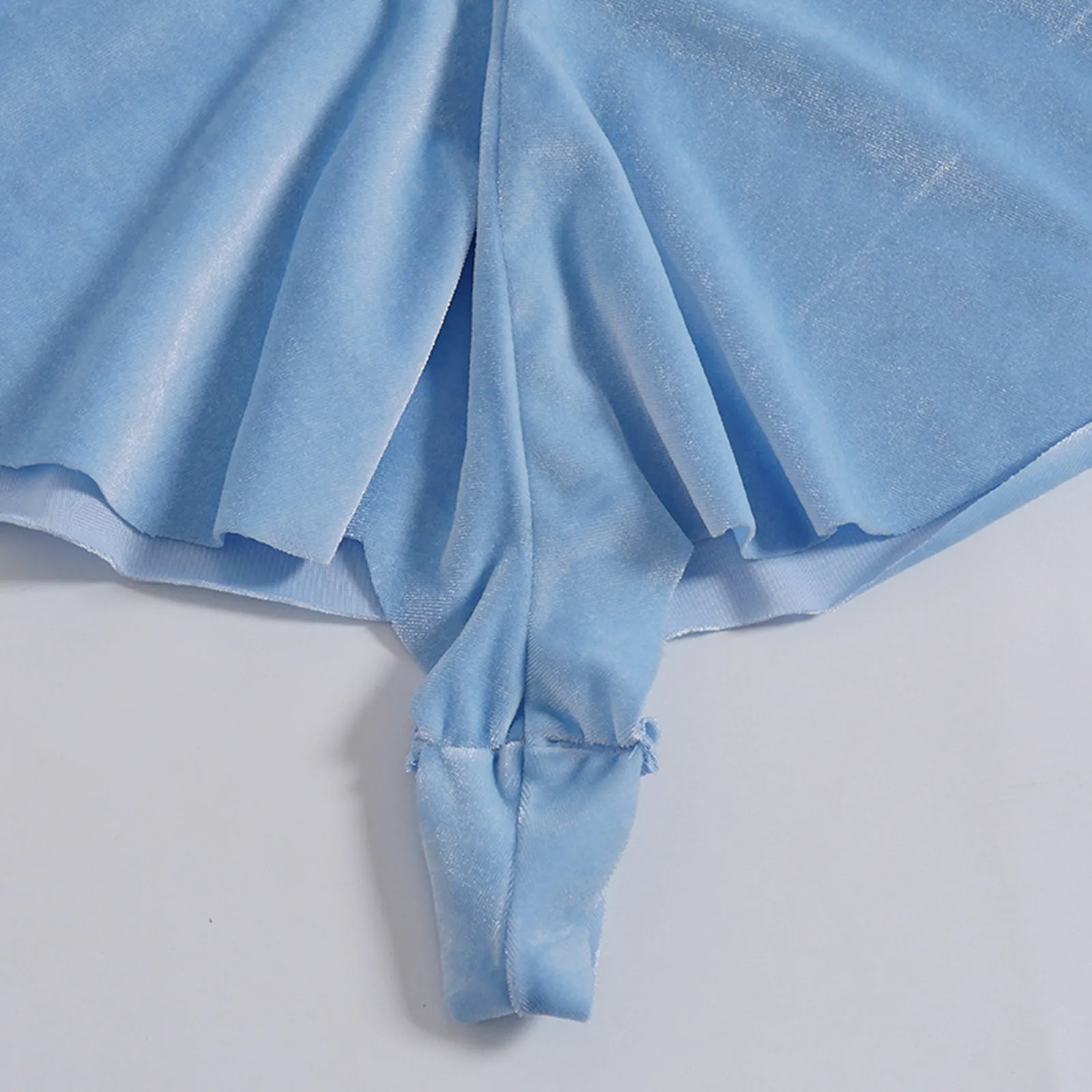 Сексуальная Женская короткая юбка с низкой талией на подоле брюки однотонные