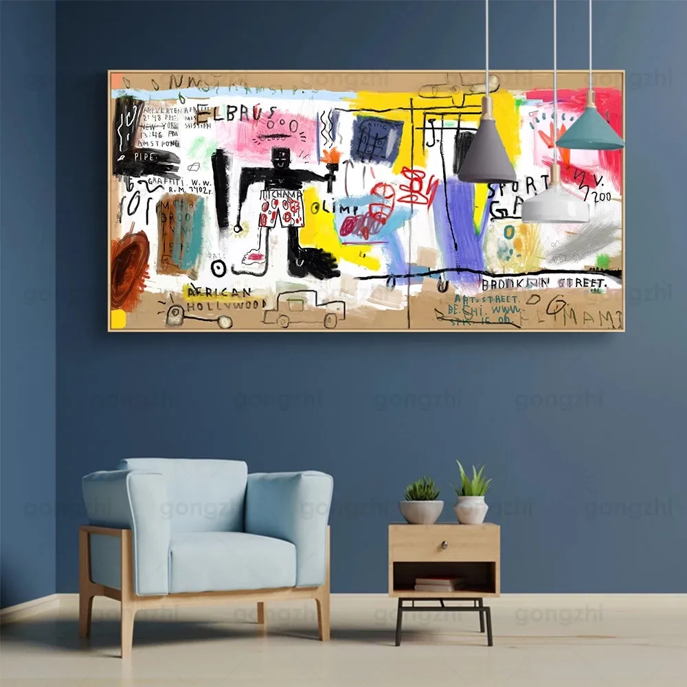 

Nordic Abstract Graffiti Street Art Canvas Painting Weird Pattern Wall Poster Modern Home Living Room Decoration Picture Mural