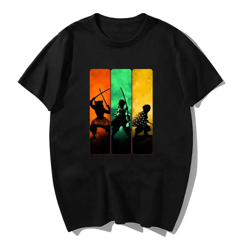 

2020 Kimetsu No Yaiba What's Your Kata T Shirt Men Kawaii Tops Cartoon Karate Graphic Tees Tee Shirt Unisex Harajuku Shirt Male