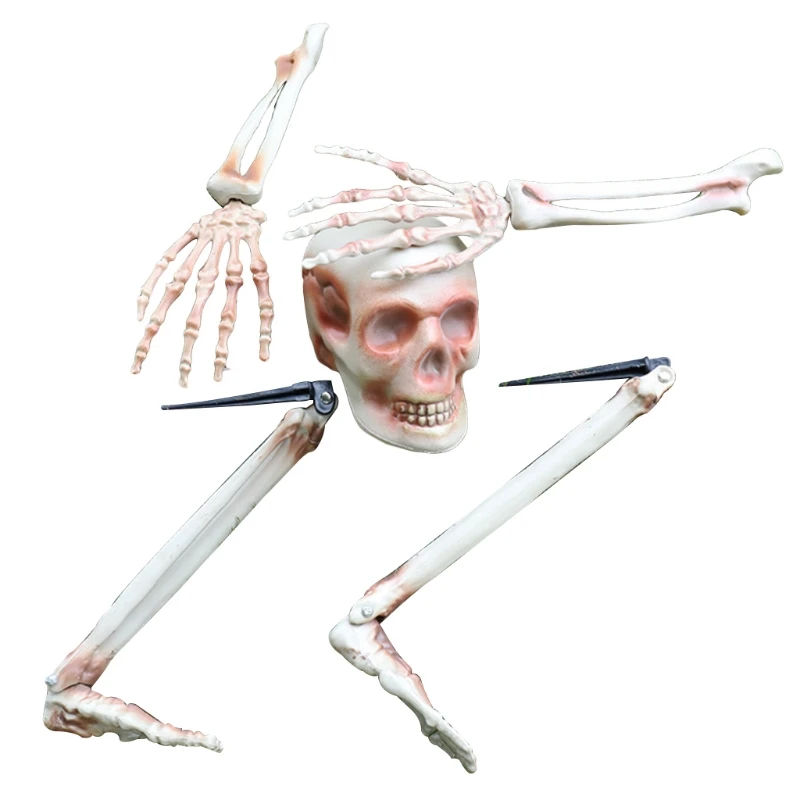 

Хэллоуин, реалистичный череп, скелет, колья, украшение для головы, рук, ног, для двора, лужайки, сада, кладбища, Декор