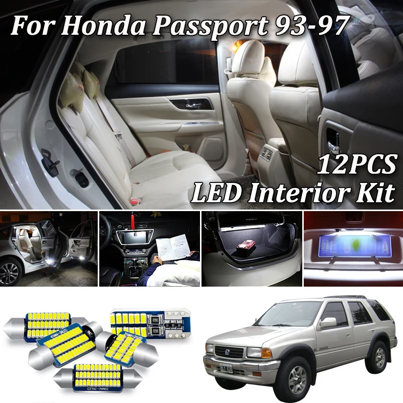 12 шт. светодиодная интерьерная с Canbus светильник набор для 1993 1997 Honda Passport led