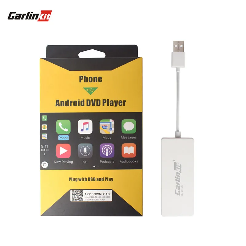 

Carlinkit Wired CarPlay Smart Link Dongle for iPhone/Android phone For Cars Head Unit (Android System) Airplay/Mirror/IOS13