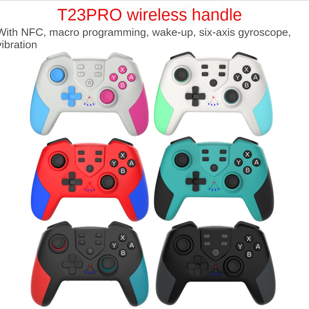 

HEYSTOP Wireless Bluetooth Gamepad for Switch/Switch Lite with NFC Function/Macro Programming/Wake-up and Vibration Function etc