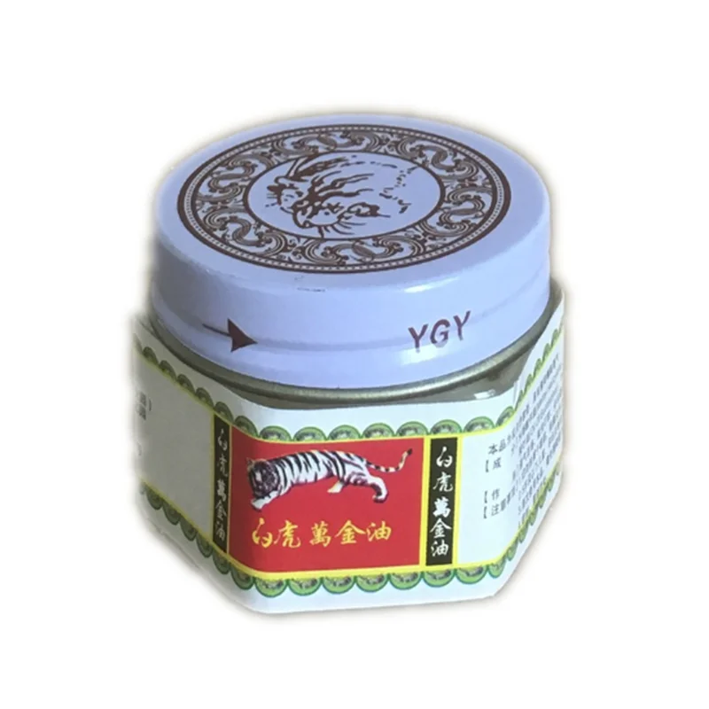 Белый бальзам с тигром мазь для головной боли в зубах животе мышцах облегчение