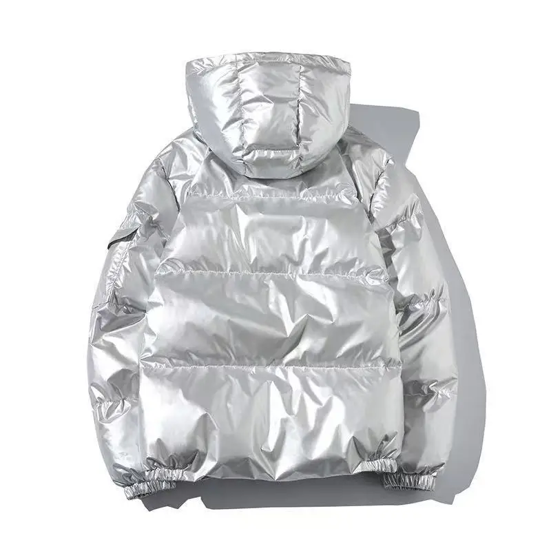 

Cotton padded clothing 2020 winter wear new men's hooded cotton padded jacket Hong Kong Style loose size solid color leisure bre