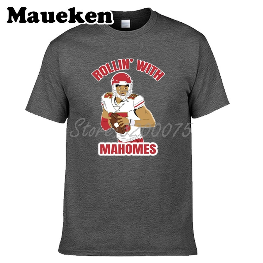 Мужская футболка с принтом rollin одежда Патрик для фанатов Канзас Сити круглым