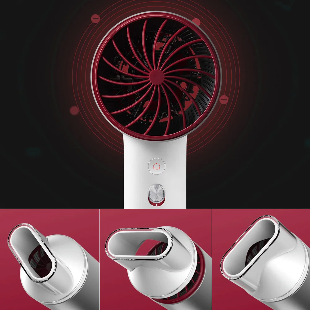 Xiaomi Mijia Soocas H3 Анион Фен алюминиевый сплав корпус 220V1800W воздушный выход анти-горячий инновационный диверсии дизайн