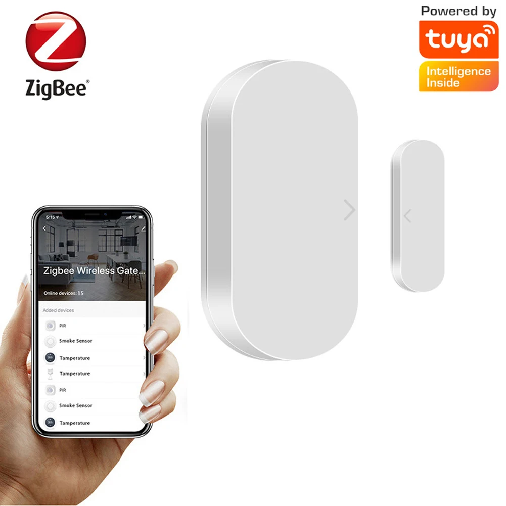 

Tuya Intelligent Door Window Sensors Intelligent Home Alarm Devices Wireless APP Remote Monitoring Function Intelligent Linkage