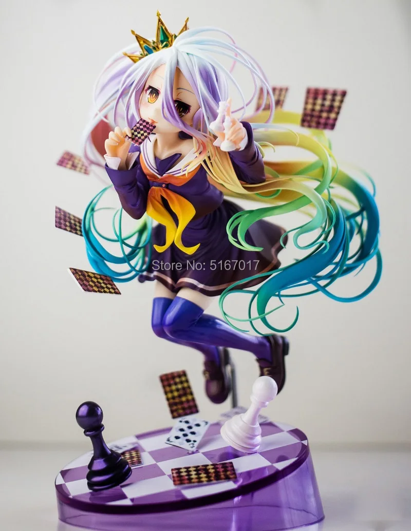 No Game No Life Shiro сексуальная фигурка героя из японского аниме ПВХ Фигурки для взрослых игрушки аниме фигурки