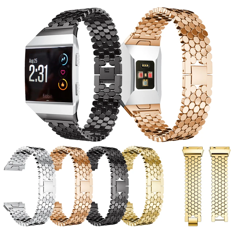 

Stainless Steel Wrist Strap For Fitbit Ionic Smart Watch Band Replacement Metal Bracelets Accessories For Fitbit Ionic Correa