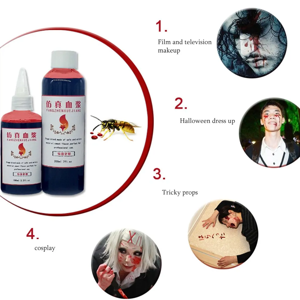 200 мл Поддельные Гель крови трубки ужас костюм реквизит Хэллоуин вечерние