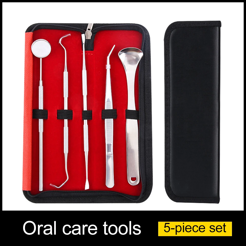 Dental Tooth Cleaning KitS Dentist Scraper Pick Tools Calculus Plaque Remover Set Calculus Plaque Remover Tooth Oral Clean Tools