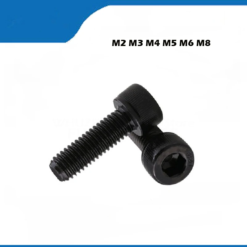 10 100 шт. DIN912 класс 12 9 шестигранные головки винты M2 M2.5 M3 M4 M5 M6 M8 с шестигранной