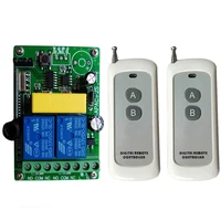 500m universal wireless remote control switch ac 220v 2ch radio relay receiver remote controller for garagecurtainlightdoor
