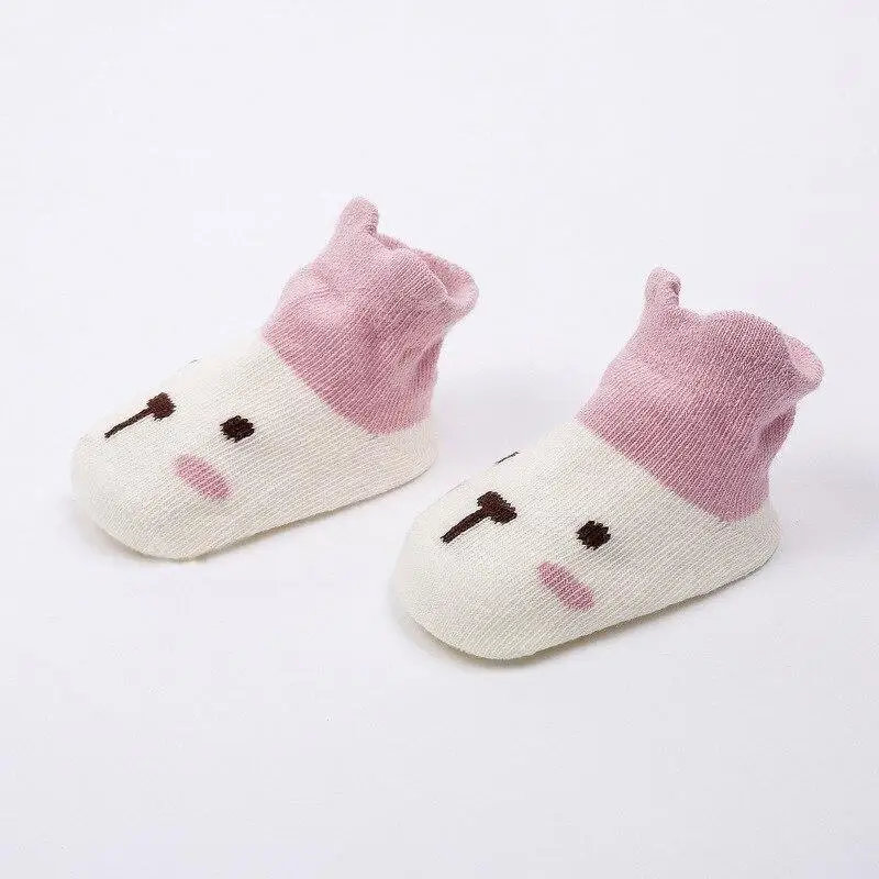 

1pcs Random Color Newborn Baby Cartoon Soft Anti-slip Socks Infant Cotton Floor Socks Toddler Kids Casual Socks for 0-4Years
