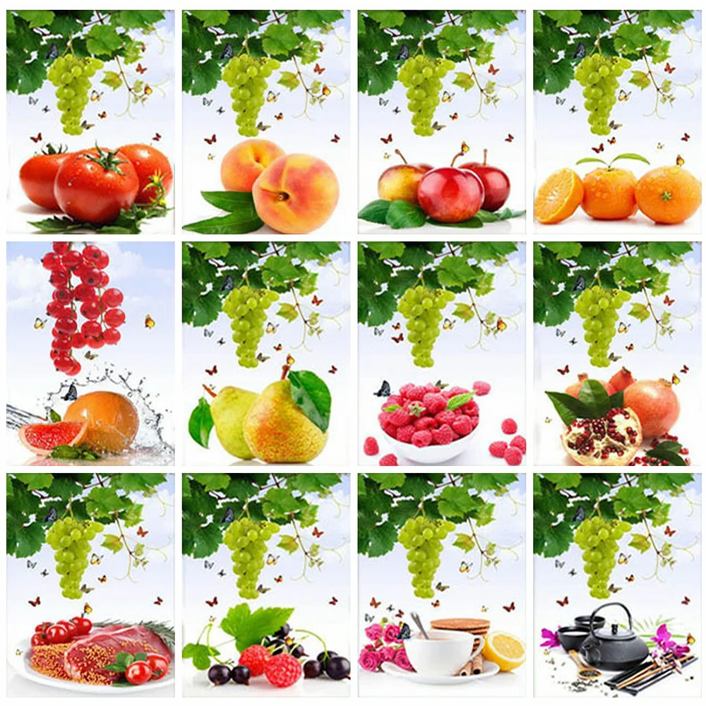 HUACAN алмазная вышивка фрукты картины из страз мозаика виноград на стену подарок