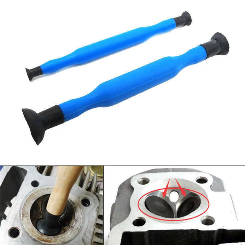 New 2Pcs Valve Lapping Grinding Sticks High Quality Durable Fashion Portable Lapper Tool With Suction Cups Kit#294573 |