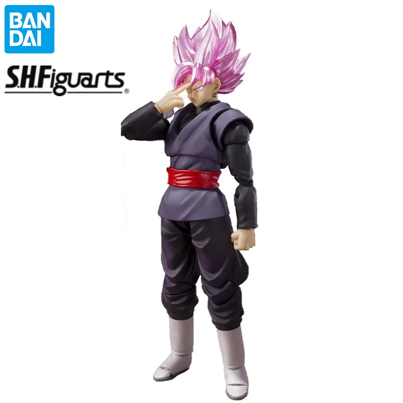 

Фигурка Bandai Dragon Ball Z Shf Super Saiyan ROSE Goku XENO Zamasu, оригинальная аниме экшн-коллекция, ПВХ Модель, игрушки для мальчиков, подарок