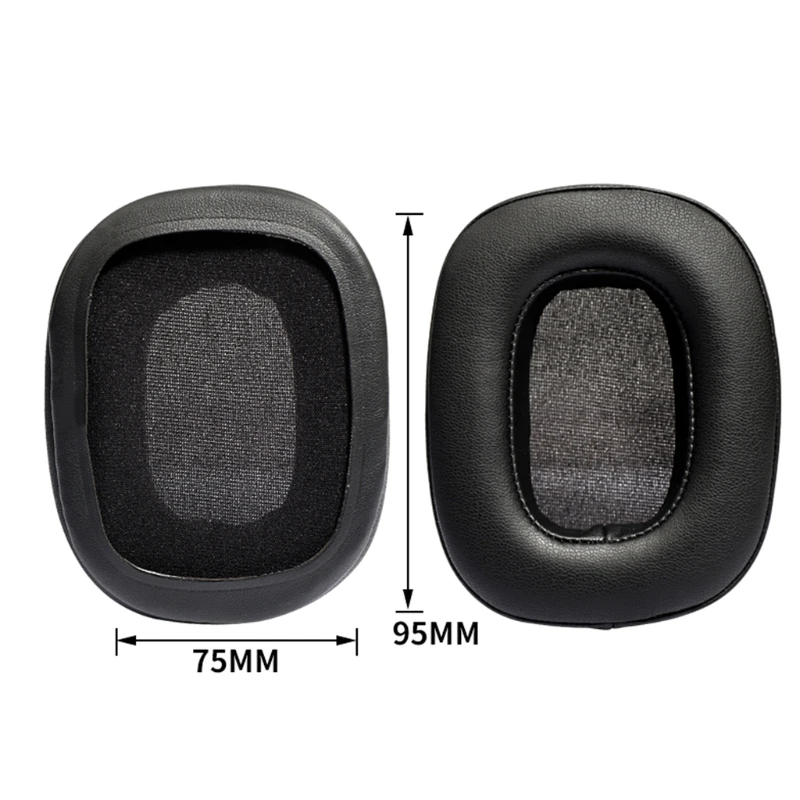 

1Pair Leather Ear Pads Cushion Cover Foam Earpads Replacement for H800 Headset 95AF