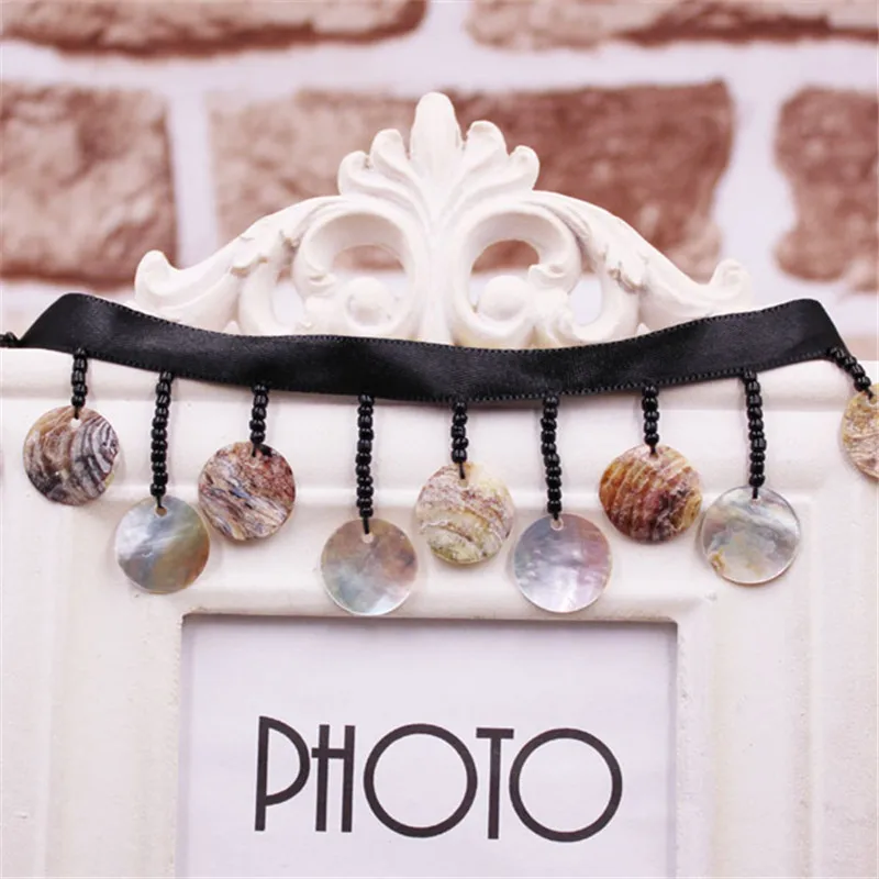

9 Yards Tassel handmade lace trim ethnic style stage dress accessories shell lace ribbon trim edge