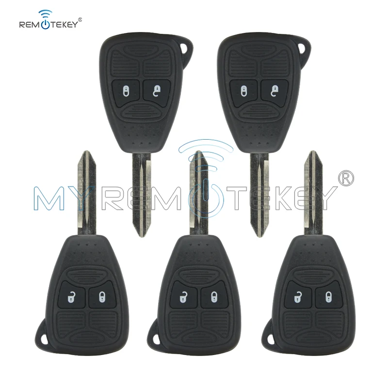 Remtekey 5 шт. 2008 2009 2010 для Chrysler PT Cruiser Sebring Dodge Avenger Jeep Liberty head key 2 кнопки 434 МГц|Ключ от