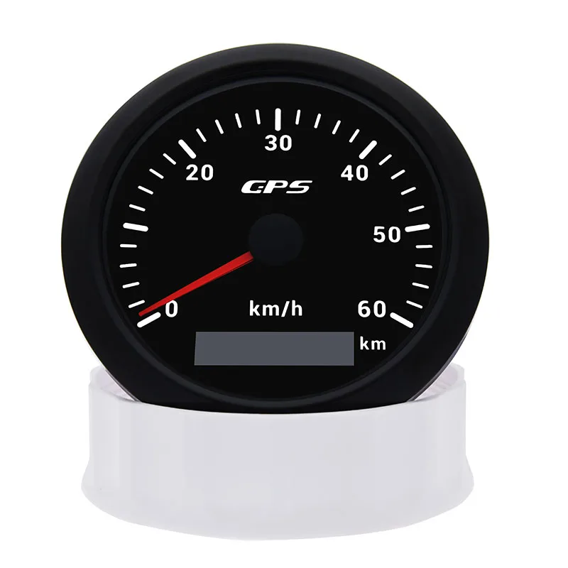 GPS-измеритель скорости для мотоцикла лодки грузовика 12 В 24 7 цветов подсветки 85 мм