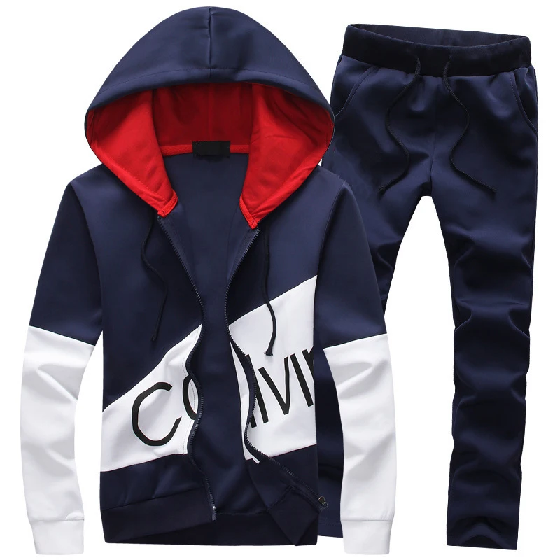 Спортивный мужской костюм 2021 спортивный с принтом мужская спортивная одежда